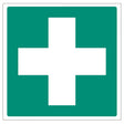 First Aid Cross Sign - Adhesive (300 x 300mm)