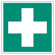 First Aid Cross Sign - Adhesive (400 x 400mm)