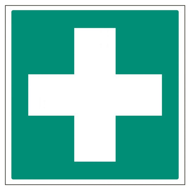 First Aid Cross Sign - Adhesive (400 x 400mm)