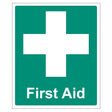 First Aid + Cross Sign - Adhesive (300 x 250mm)