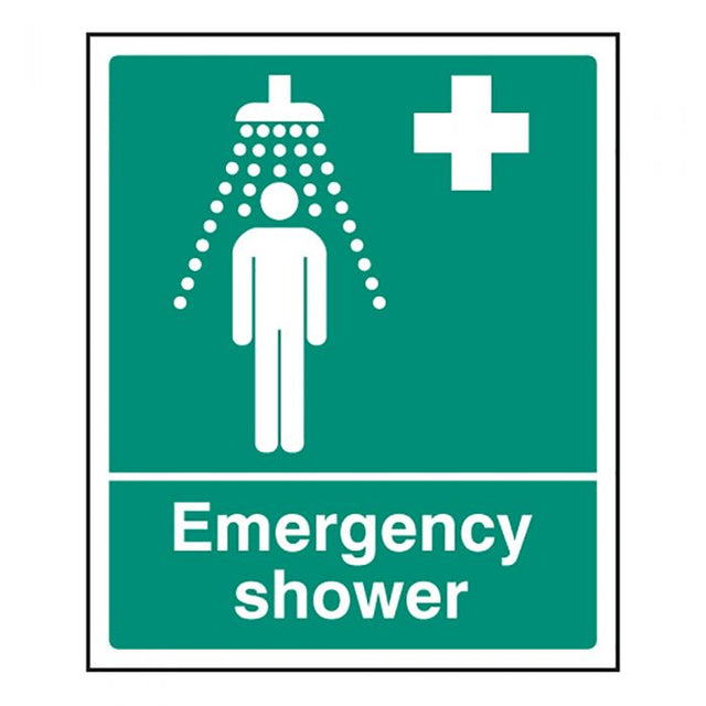 Emergency Shower Sign - Adhesive (300 x 250mm)