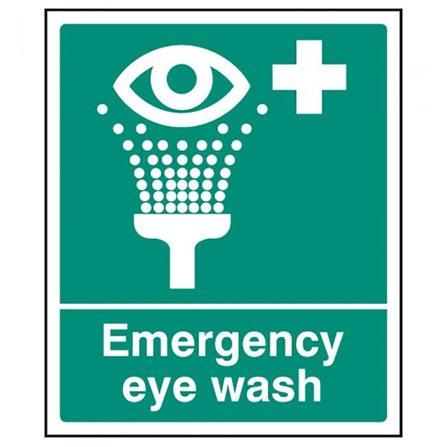 Emergency Eye Wash Sign - Adhesive (300 x 250mm)