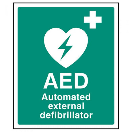 AED Sign - Adhesive (300 x 250mm)