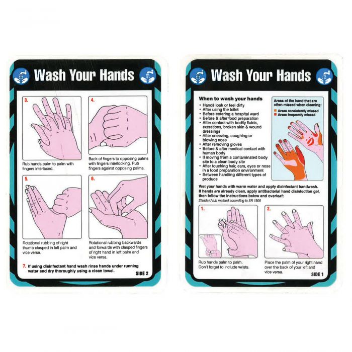 Laminated Pocket Guide (Wash Your Hands)