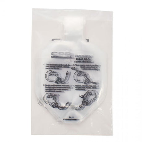 CPR Prompt Face Shield/Lung Bags - Adult/Child (Pack of 100)