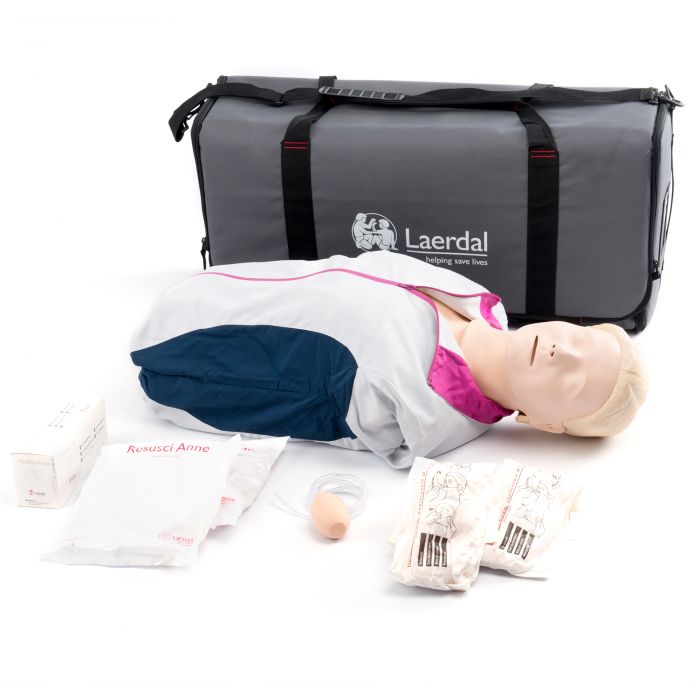 Laerdal Resusci Anne First Aid Torso Manikin (w/ Carry Bag)