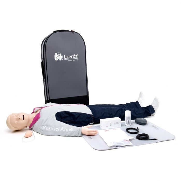 Laerdal Resusci Anne QCPR Manikin Rechargeable (Full Body with Airway Head)