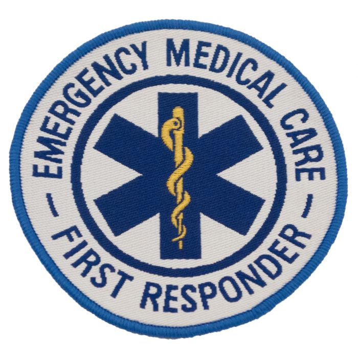 9cm Embroidered Patch (Star of Life - First Responder)