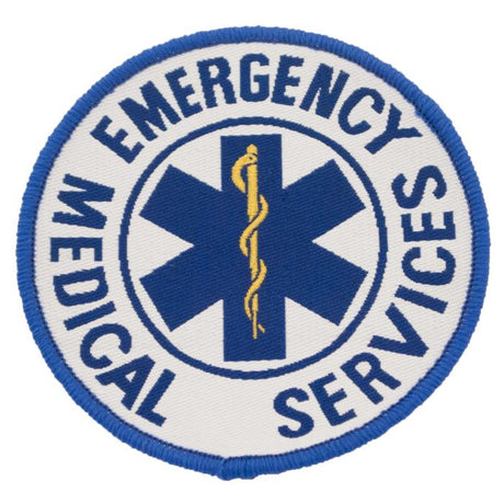 9cm Embroidered Patch (Star of Life - EMS)