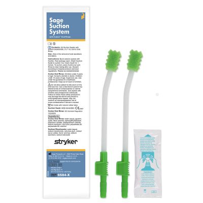 Sage Oral Suction Swab System with Corinz Oral Rinse