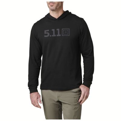 5.11 Hooded L/S T-Shirt | Black (019) | 2XL