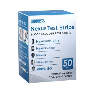 GlucoRX Nexus Test Strips (Pack of 50)