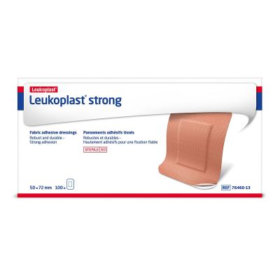 Leukoplast Strong Dressings - 5cm x 7.2cm (Box of 100)