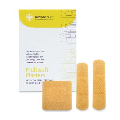 Multisoft Plasters - Assorted Wallet (Box of 20)