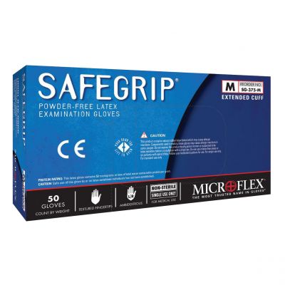 Microflex SafeGrip Latex Gloves
