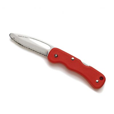 Safety Rescue Knife (Red Handle/Stainless Steel Blade)