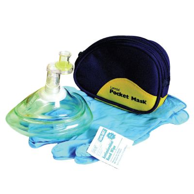 Laerdal Pocket Mask - without O2 Inlet (Soft Blue Pouch)