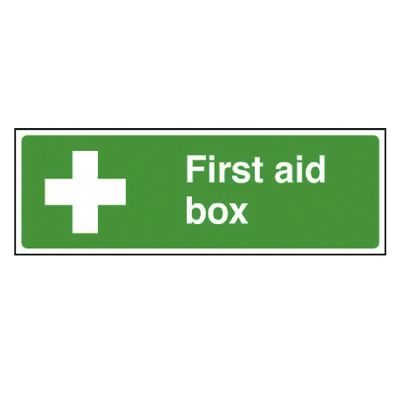 First Aid + Cross Sign - Adhesive (600 x 200mm)