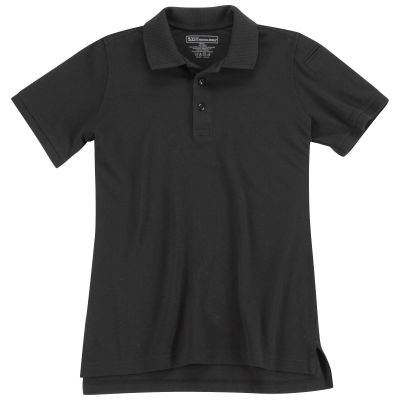 5.11 Womens S/S Professional Polo - Black (Large)