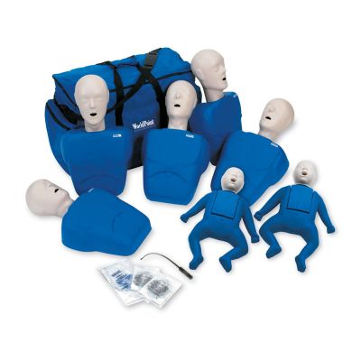 CPR Prompt Training 7 Pack - 5 Adult/Child & 2 Infant (Blue)
