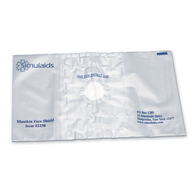 Simulaids BLS Trainer Face Shield Bags (Pack of 50)